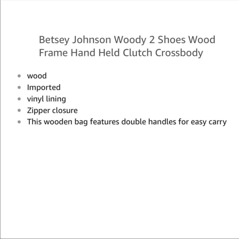 Betsy Johnson Woody Two Shoes Tote - Picture 7 of 7